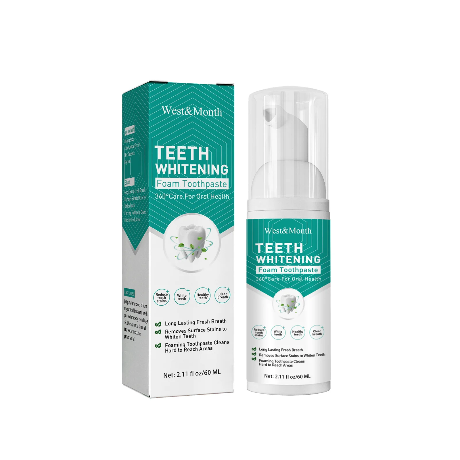 OEM 60 мл зубная паста с выдавливанием отбеливание свежих зубов защита десен