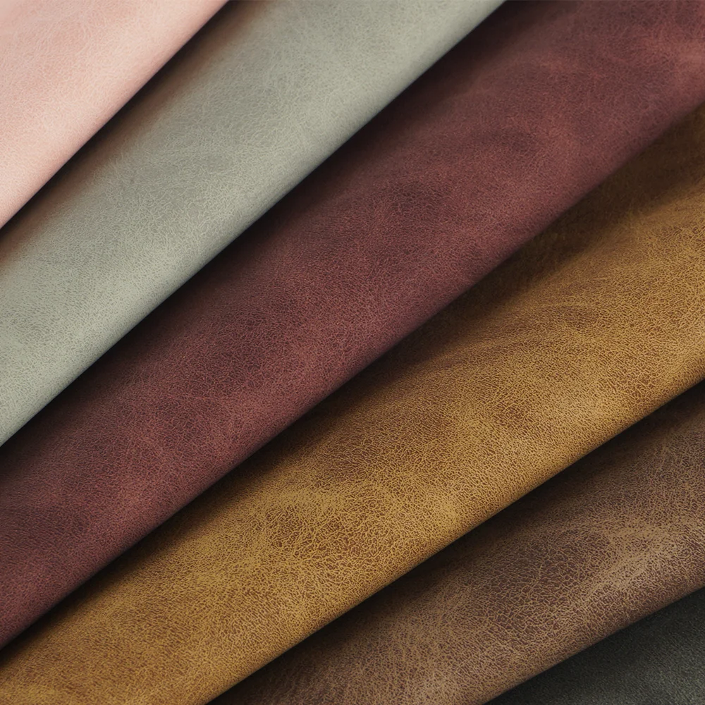 Customization Water Based Nubuck suede PU Synthetic Leather Material for shoes bag