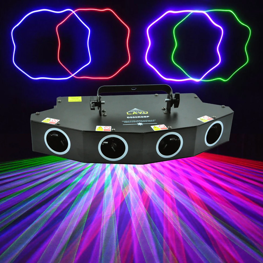 D550RGBP 4 head laser light dj party club party step motor laser light lazer light