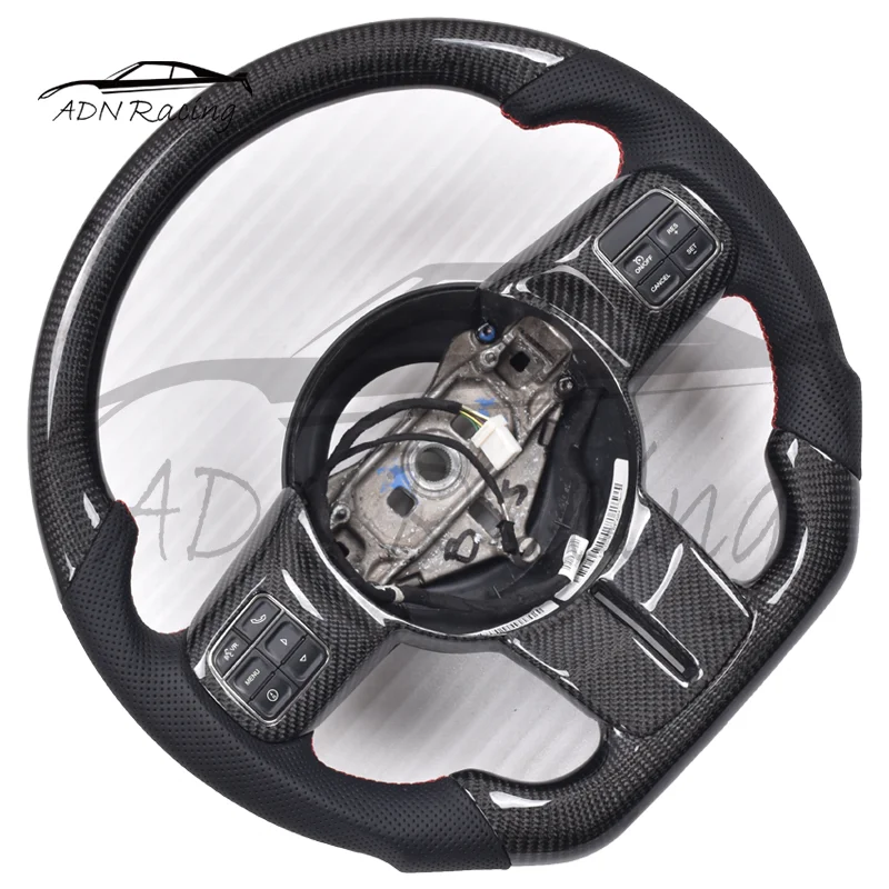 2011-2018 For JEEP Wrangler JK Black Carbon Fiber Steering Wheel