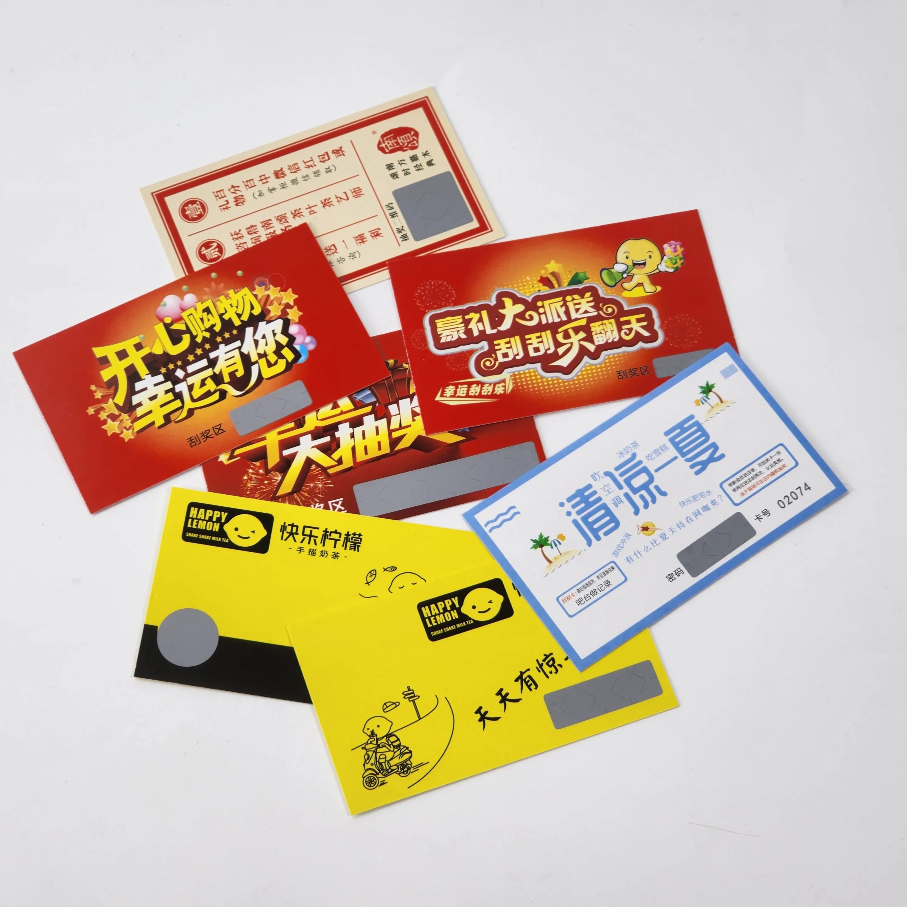 Custom Printing Wholesale Scratch Off Lottery Card Used for Lucky Draw