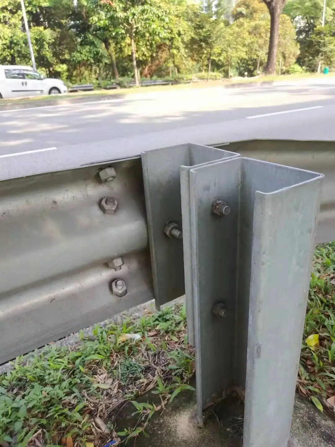 Hot dipped Galvanized steel h post beam for highway guardrail h-beam for sale