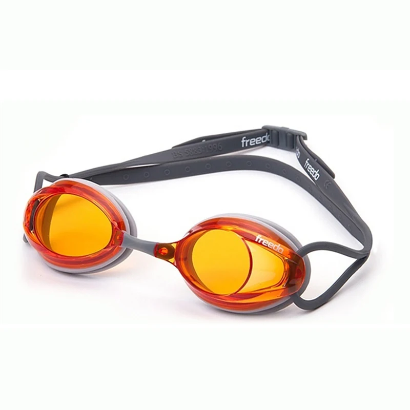 Polycarbonate swim goggle lens swimming goggles racing with nose