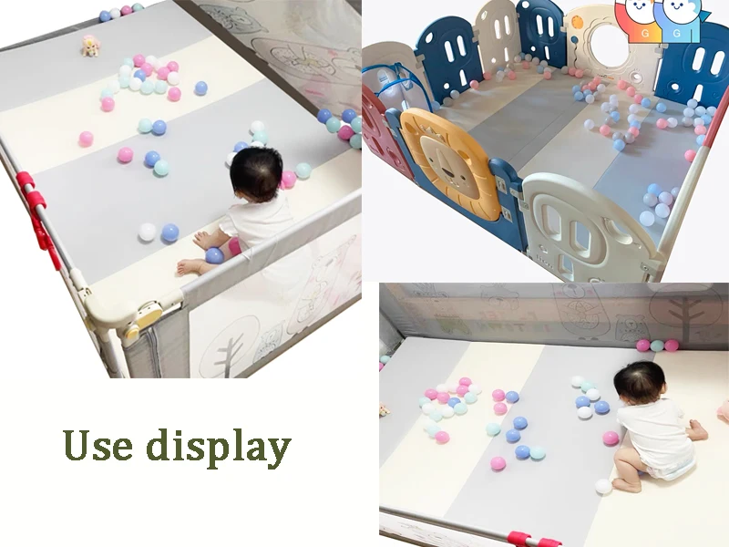 Colorful Cartoon Double Side Large Non-toxic Eco-friendly Folding XPE Children Play Game Mat