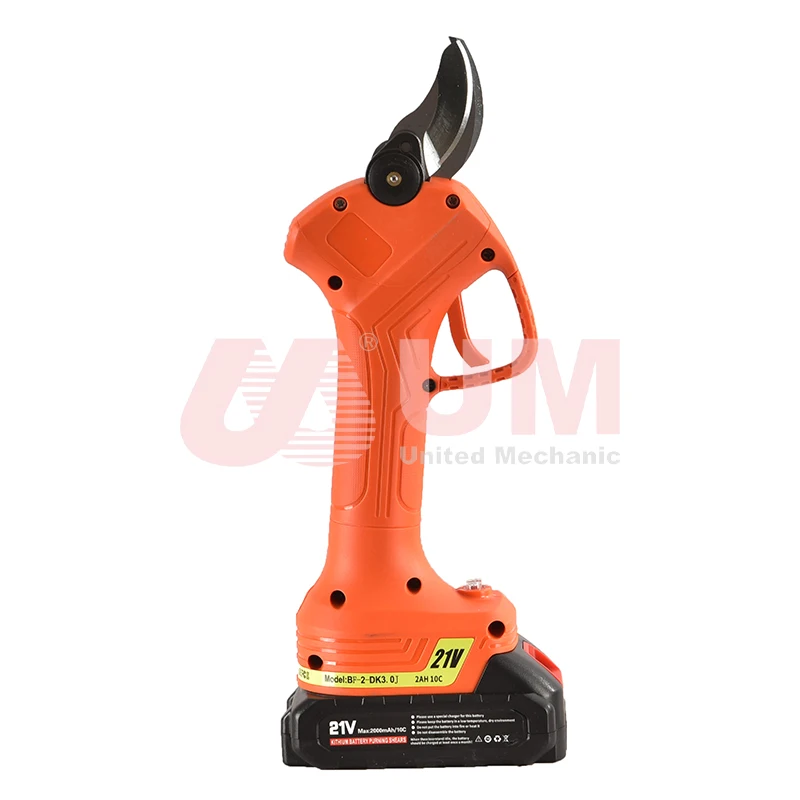 UM Professional 21V Wood Pruner Lithium Electric Pruning Shear Garden Cordless Pruner Scissors