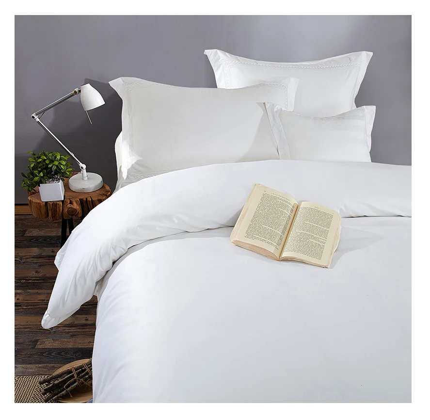 Wholesale Cotton Bed Sheets Cotton Fabric Cheap Cotton Sheets Set 400 Thread Count Sheet Set in 100% Pakistan Hotel Bedroom 60