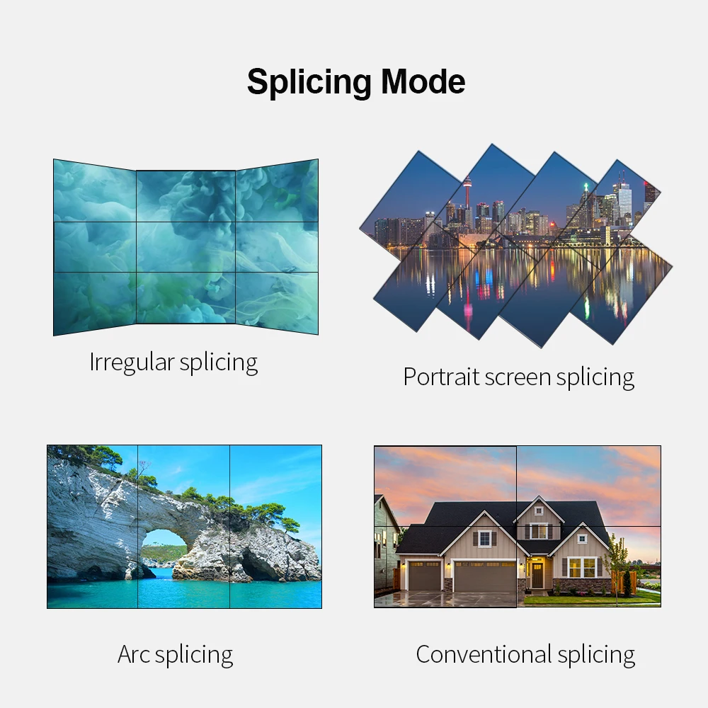 43 inch Structure Standing 3.5mm Narrow Bezel Indoor Splicing Screen LCD Video Wall Advertising display