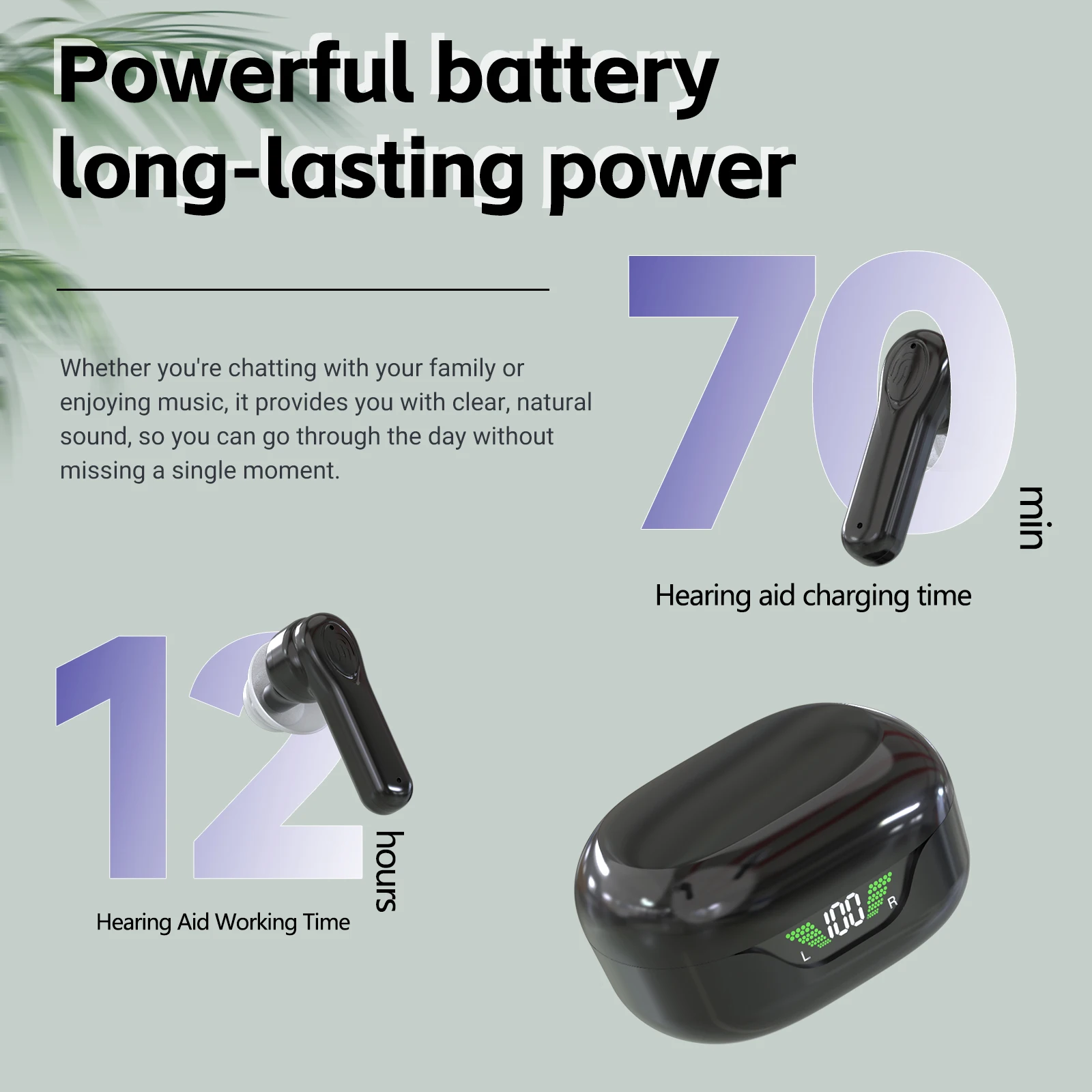 APP high-end TWS hearing aids rechargeable programmable hearing aids for the deaf price list wholesale audifonos para sordos