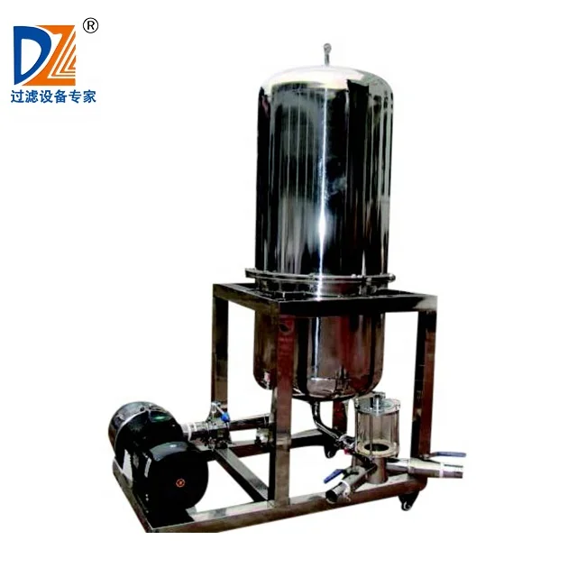 Shanghai Dazhang Stainless Steel Diatomite Filter Juice Filter Press High Efficiency With Food Beverage Brewing Industry