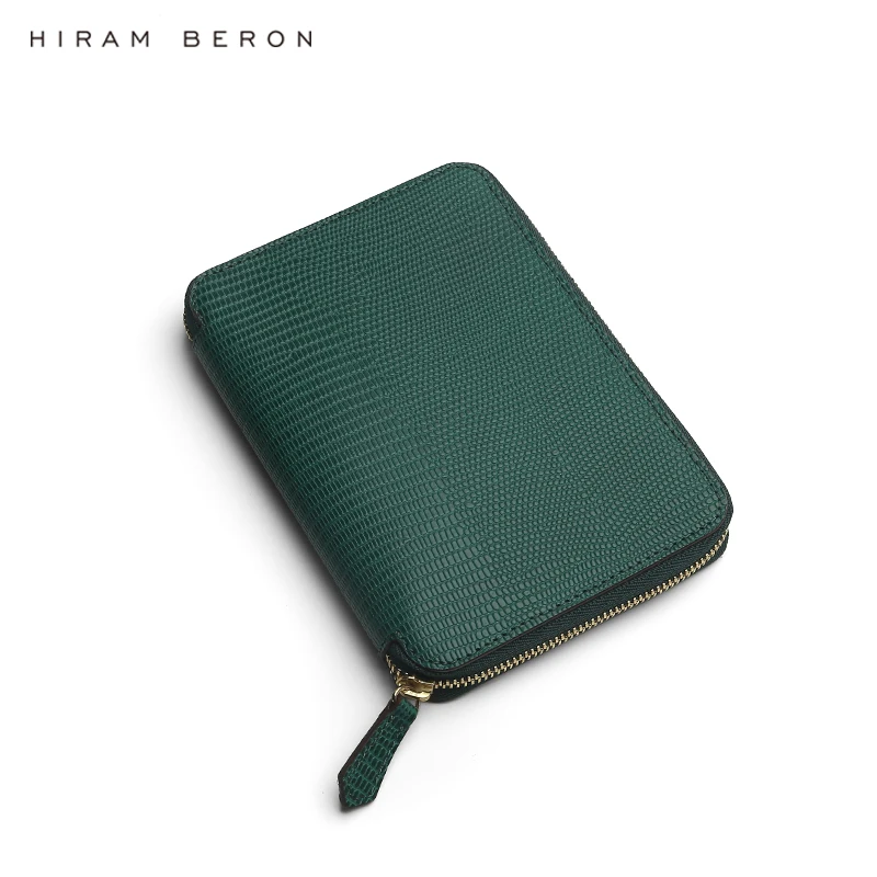 Italian Leather Passport Cover Customize Logo Wholesale Wallet with Zipper