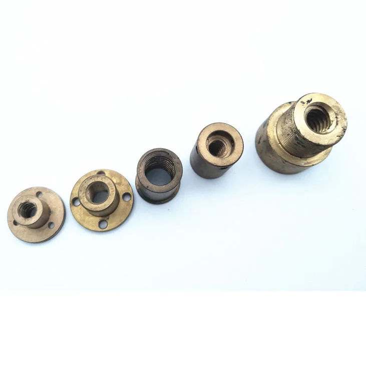
Mechanical accessories with square circular screw flange brass nut 