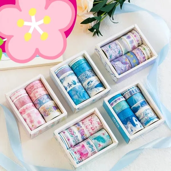 Factory price colorful Stationery tape can wrap gifts and make handicrafts Hand account