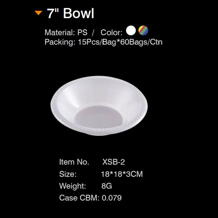 Trending Beauty Products 2024 New Arrivals Wholesale Disposable Dinnerware Plastic / Salad Bowl