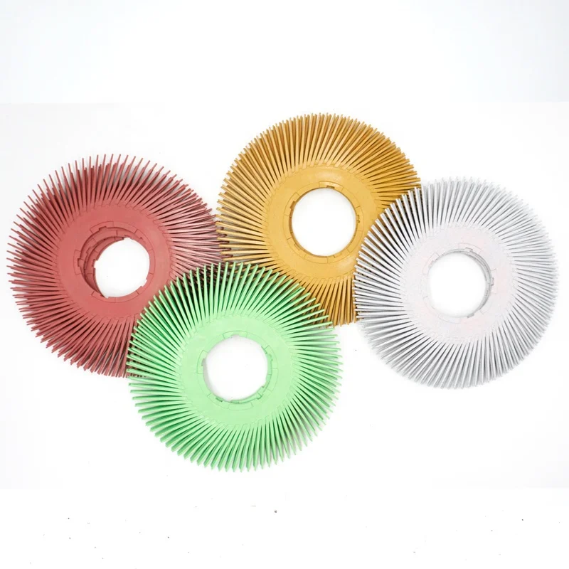 High Quality 3M Yellow 80# Bristle Brush Disc 6 inch Bristle Discs For Polishing