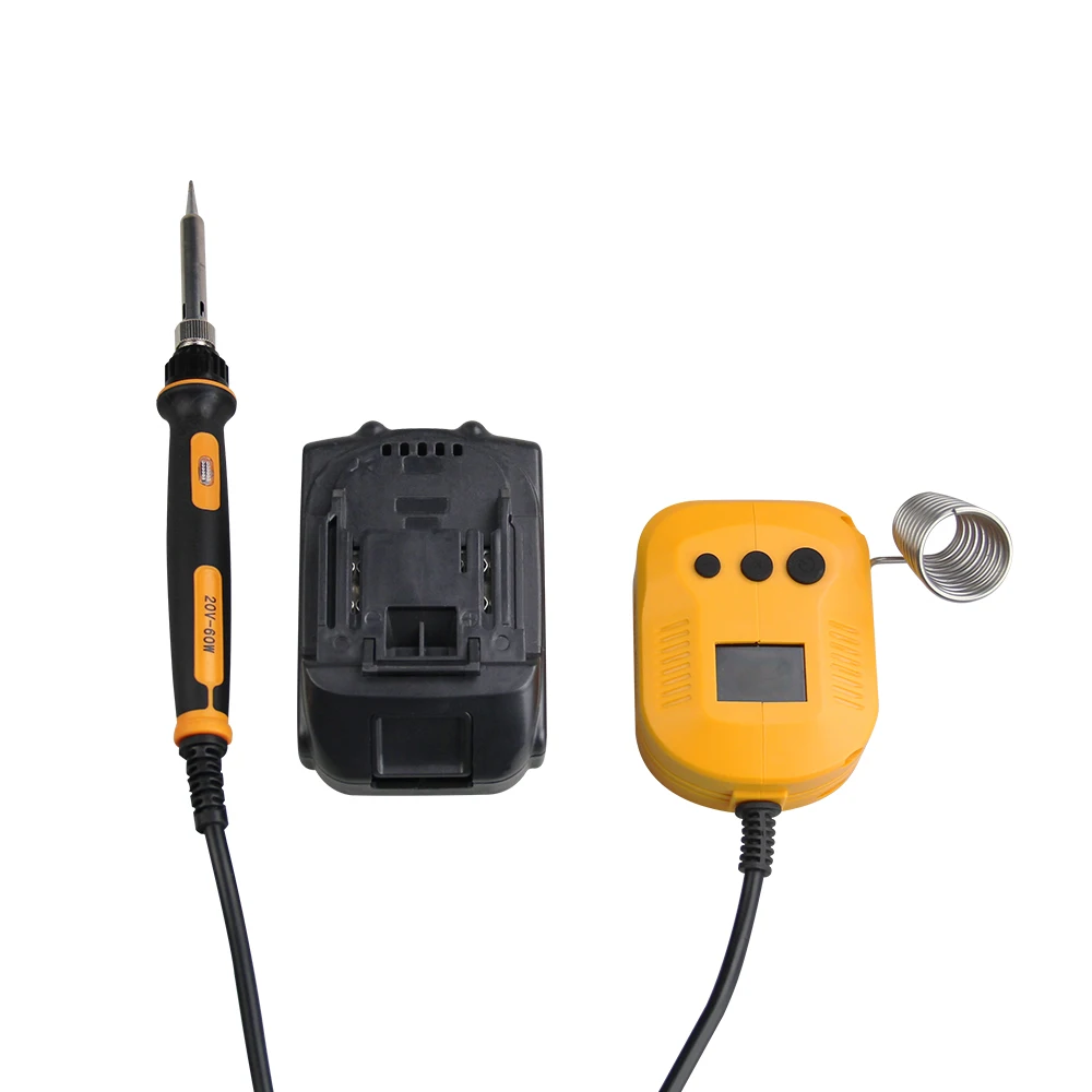 Portable 60W 20V Soldering Iron Station Adjustable Temperature LCD Display Screen display Temperature Soldering Iron Pen