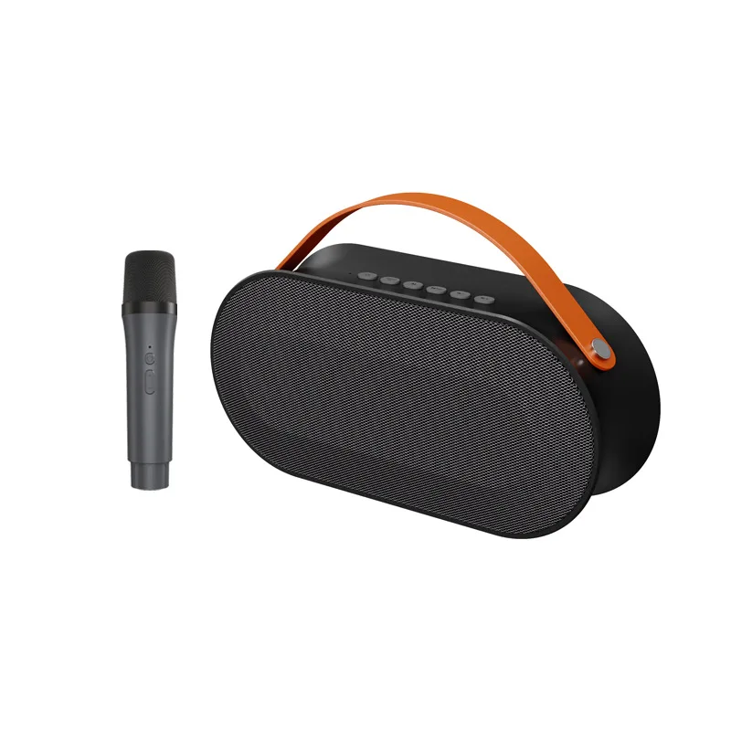 Cross-border P10 wireless K song speaker microphone one outdoor family KTV speaker combination Bluetooth speaker