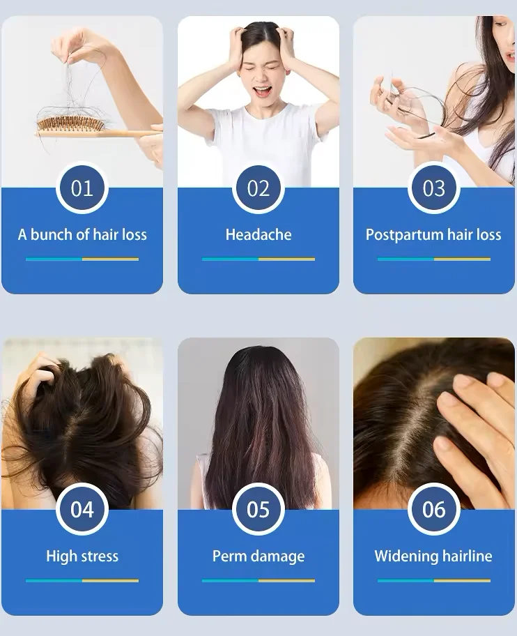 Professional best laser hair generation equipment laser hair comb to grow hair