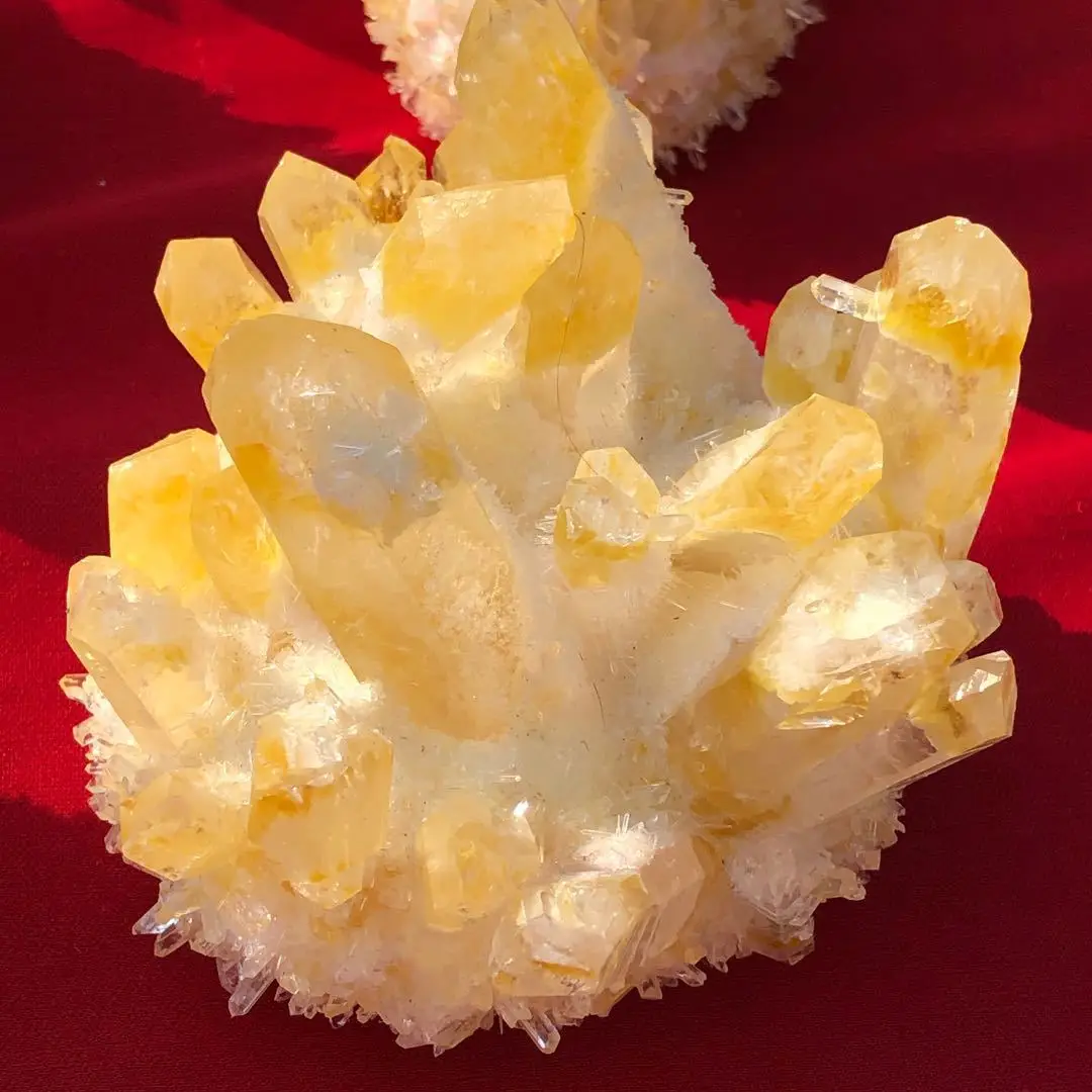Wholesale synthetic quartz citrine quartz crystal cluster for sale