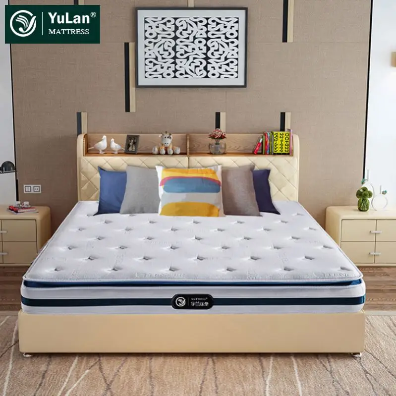 Bedroom Antimicrobial Happy Dream China Manufacture Doubl Pillowtop Knitted Bed Pocket Spring Mattress
