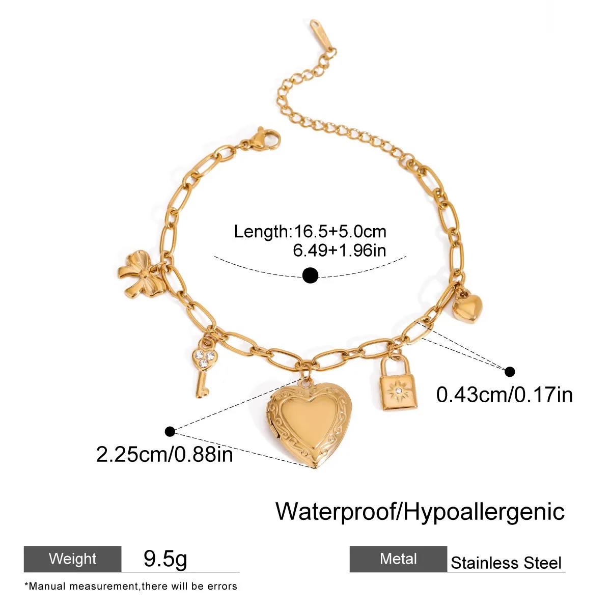 Love Photo Pendant Necklace Waterproof Stainless Steel Necklace Customize Album Necklace Pendant 18k Gold Fashion Jewelry Gift