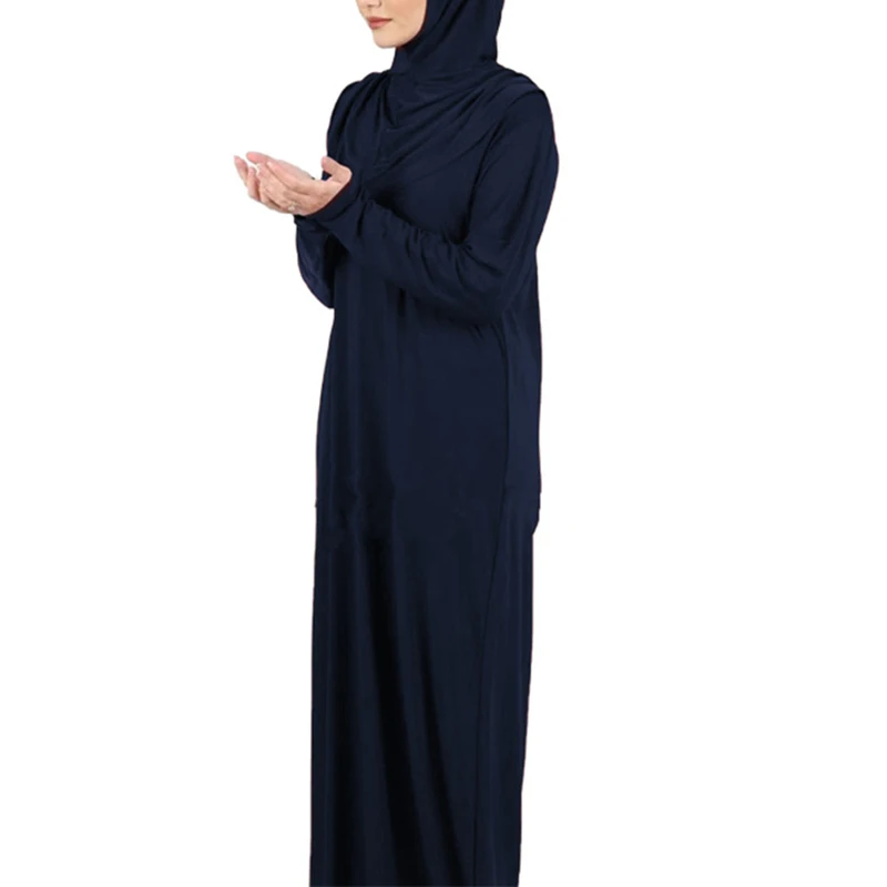 Islamic Muslim Women Prayer Dress Dubai Khimar Long Hijab Jilbab Islamic Overhead Abaya