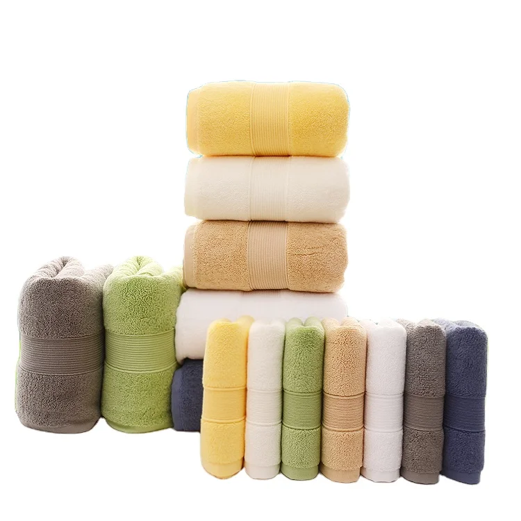 Towel luxury set hotel bath towel 100% cotton best brand Hilton bathroom absorbent and durable bath towel set
