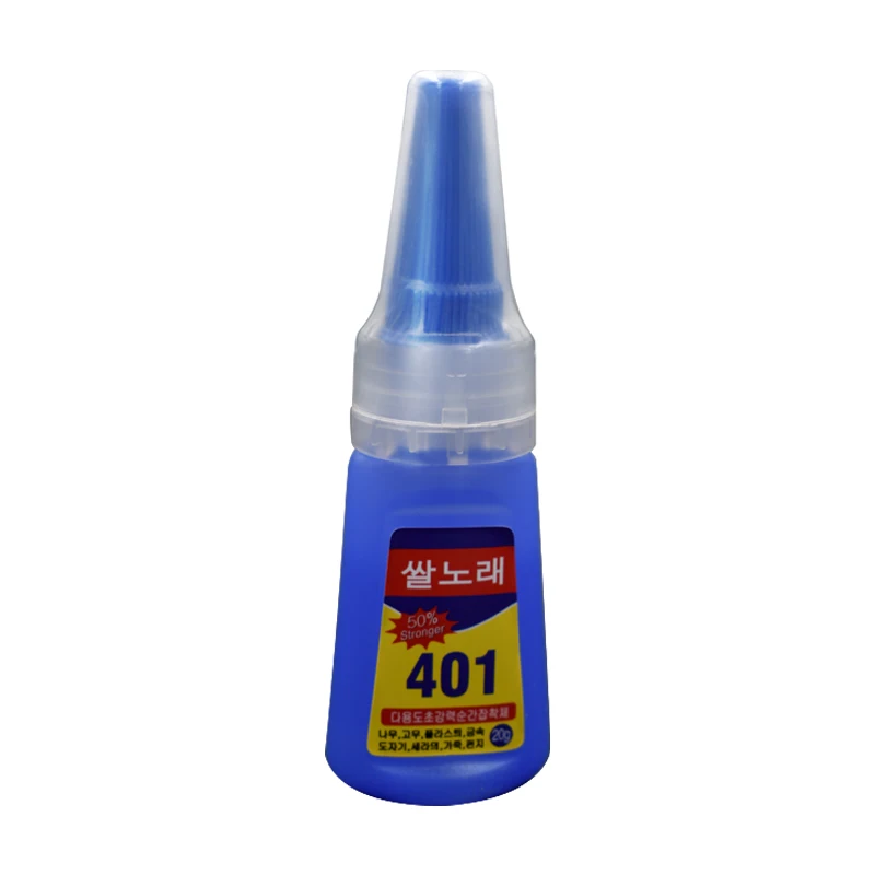 Korea 401 Instant Adhesive 20g  Bonding Buttons Electronics Plastic Metal Ceramic Jewelry Leather  Korea 401 Super Glue 20g