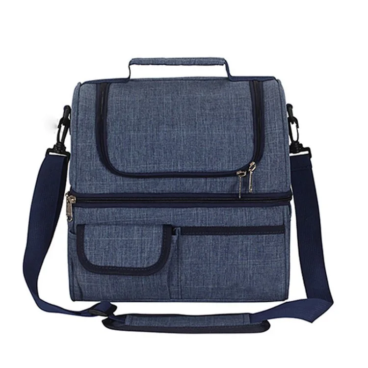 Студенческая сумка для ланча на одно плечо хранения тепла дорожная Портативная пикника с настраиваемым логотипом