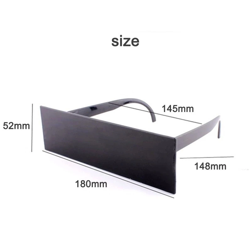 New Fancy Glasses Censorship One-piece Black Eye Covered Bar Internet Sunglasses For Party Cosplay