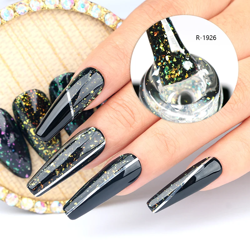 Private Label Nail Polish Manufacturers In China High Quality Non Toxic Organic Uv Led Glitter Top Coat Paint Gel Polish