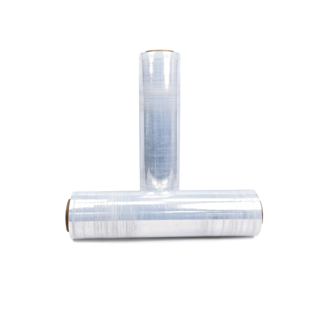 Factory Industrial Pallet Packing Pack Polyethylene Transparent Pallet Wrap Stretch Film Roll Hand PE Stretch Film