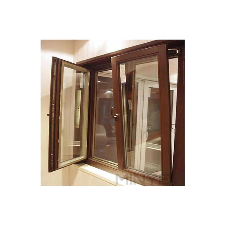 Thermal Break Aluminum Frame Two Way Open Tilt-turn Tilt And Turn Aluminium Casement Window,