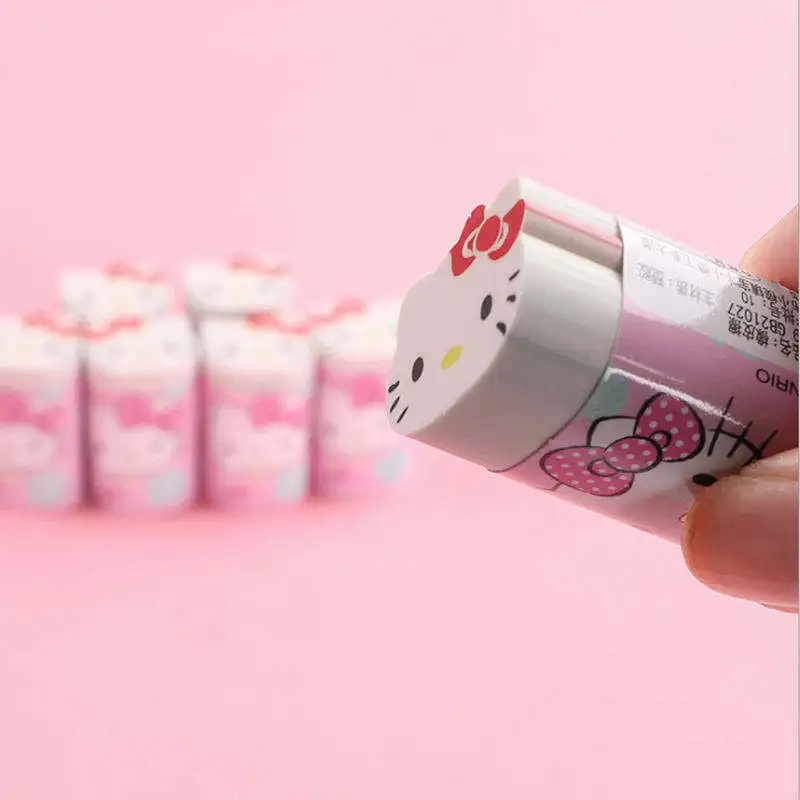 Ластик в форме животного, мультяшный резиновый школьный карандаш, Ластик hello kitty для детей