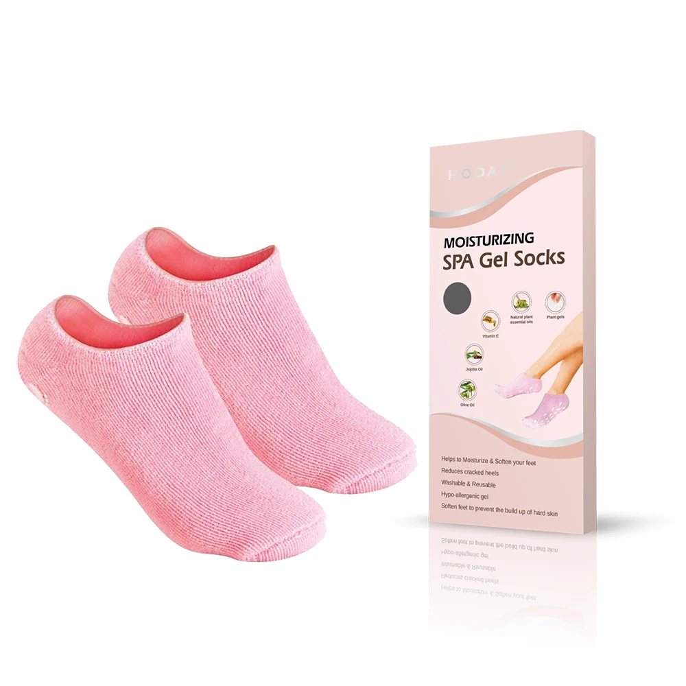 New Launched Exfoliating Moisturizing Gel Socks Beauty Spa Moisture Socks Spa Socks For Foot Care (1600645072445)