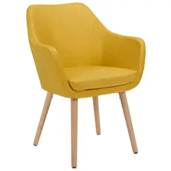 Бархатный Античный желтый Одноместный стул для гостиной