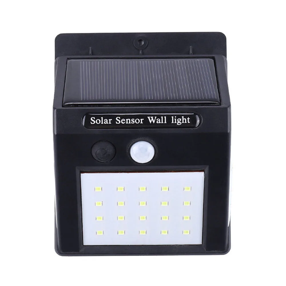 2021 Hot Sale Waterproof Outdoor Solar Powered Lighting Wall Lamp 20led Motion Sensor Led Solar Light for Backyard Garden Stair