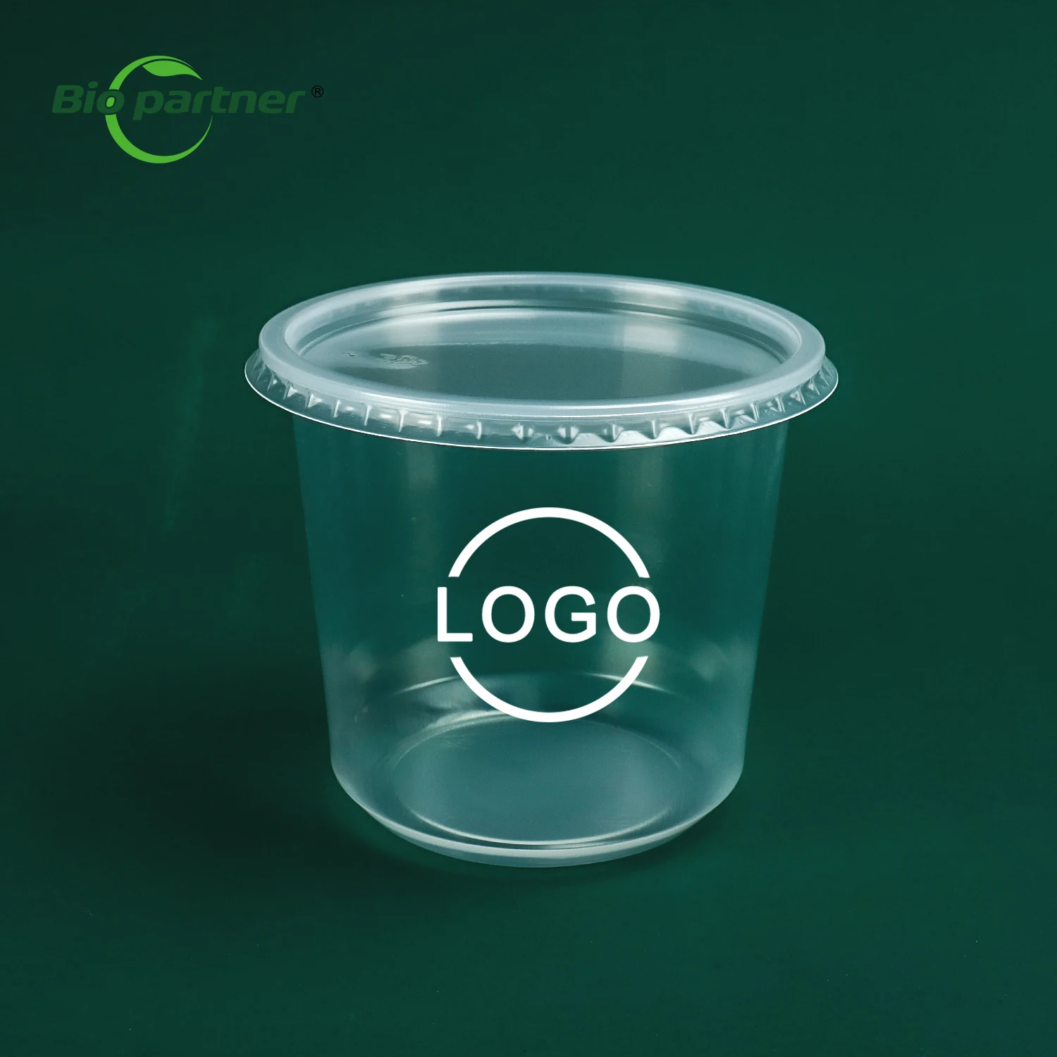 Airtight Round Clear Plastic Soup Cup Disposable Meal Prep Food Storage Containers PP PLA Food Tub Box With Lids