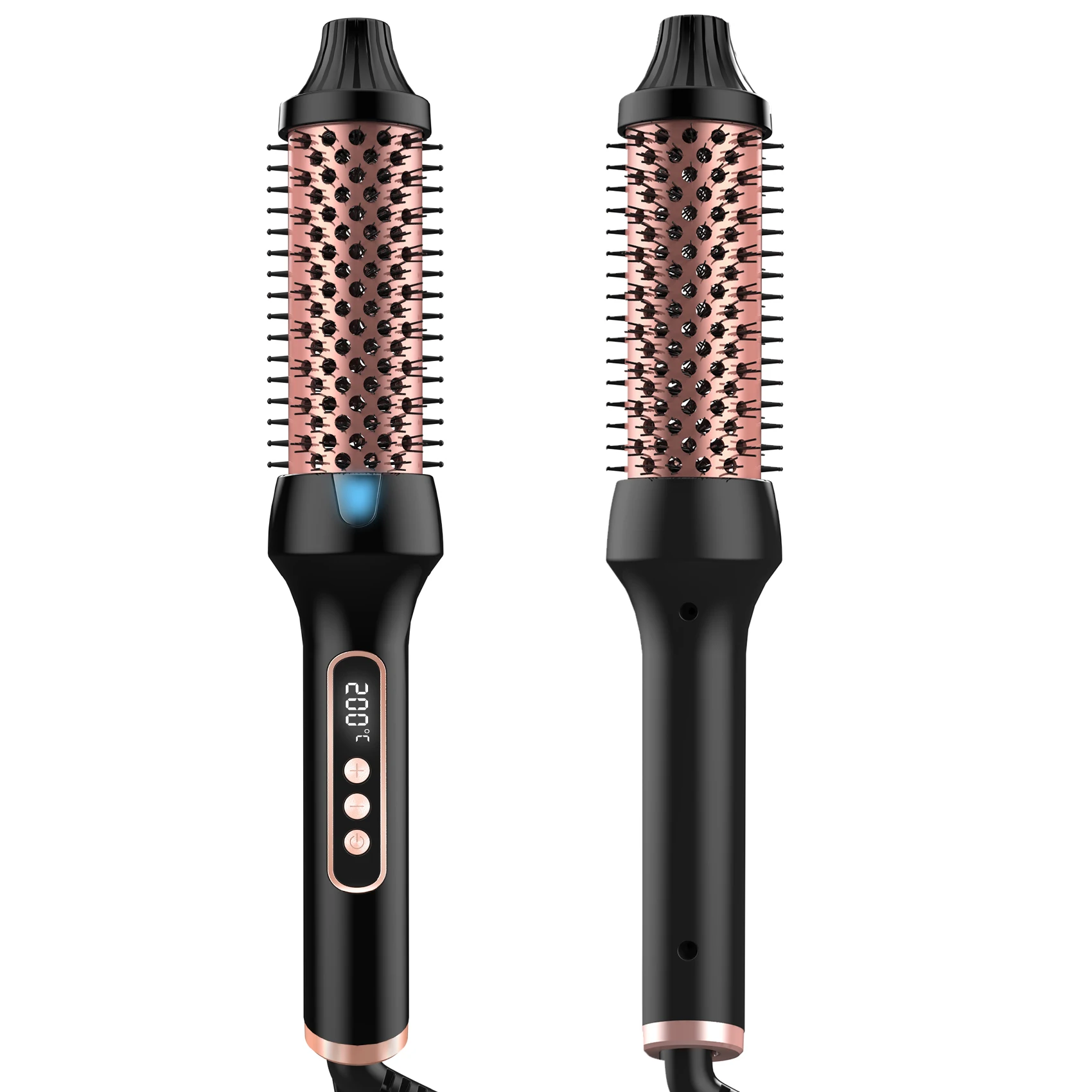 Electric Ionic Ceramic Rolling Round Hair Curler Brush Heated Comb Thermal Brush