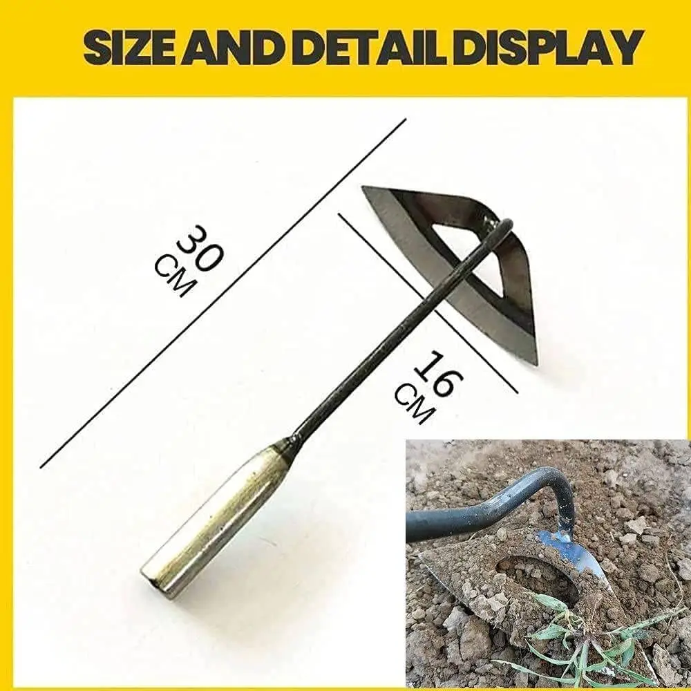 Isunpro hot sale garden hand tools all Steel Hardened Garden Edger weeding tools for digging hoe