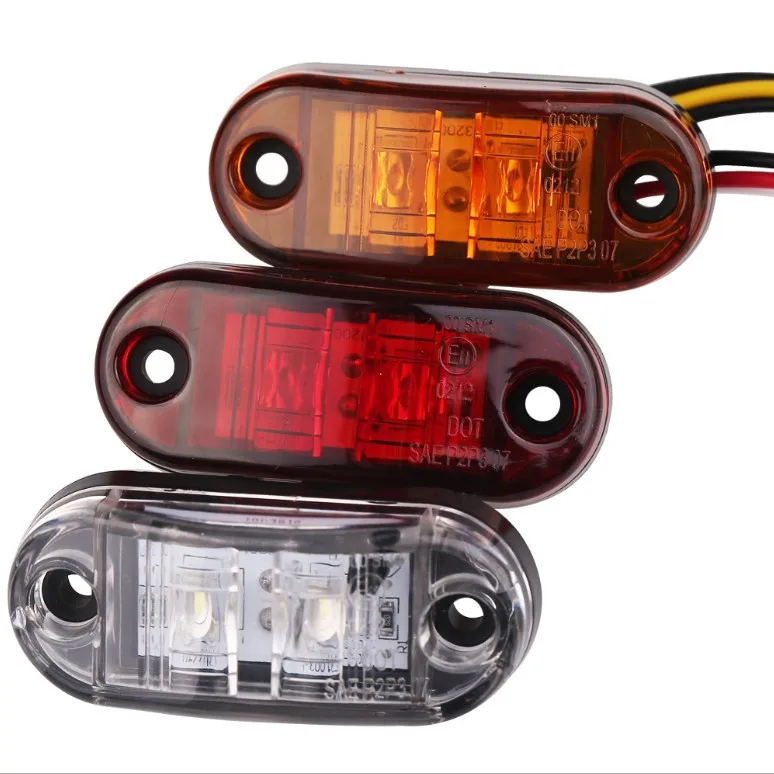 12-24V amber led side marker lights for trucks side clearance marker light clearance lamp 12V Red White for Trailer