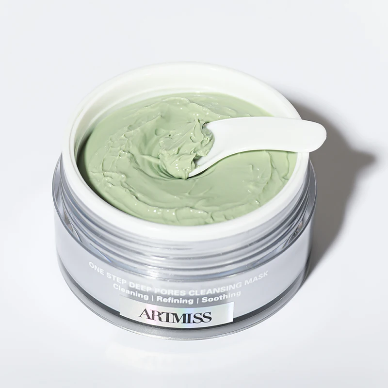 Low MOQ No Logo 100g 150g High Quality Matcha Mud Mask Green Tea Mud Clay Mask