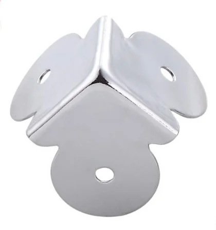 Decorative metal corners for wooden box