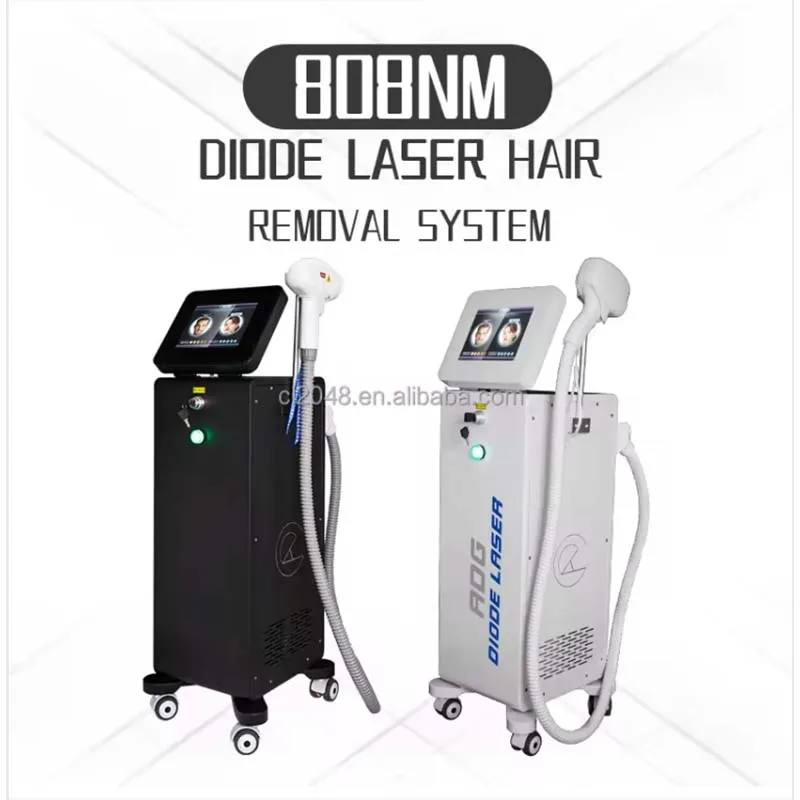 ADG vertical high-power ice platinum titanium diode hair removal 755nm 808nm 1064nm diode hair removal beauty machine