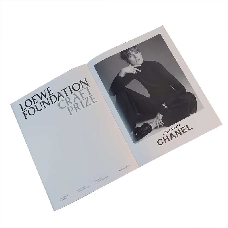 Custom Catalogue Book Printing Product Fashion Propaganda Magazine Printing Advertise Brochure Printing