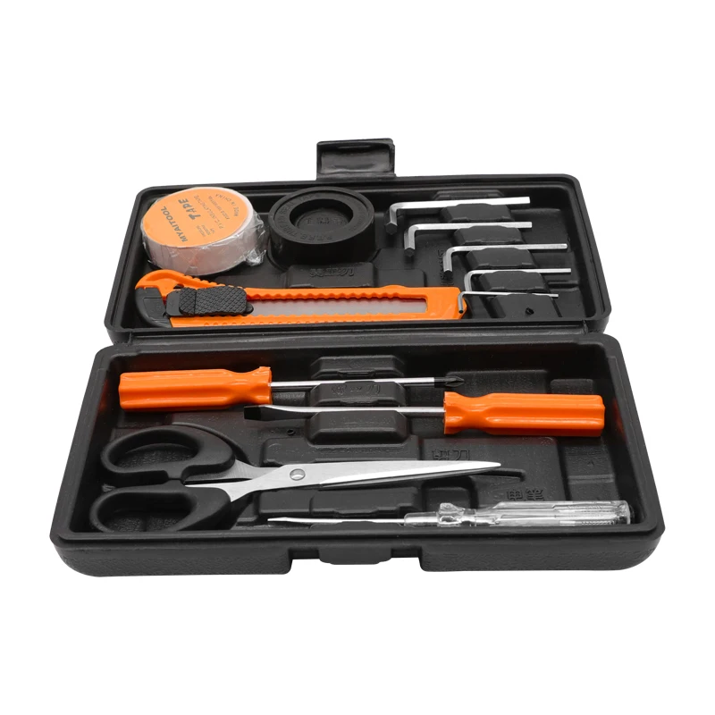 MYAITOOL high quality cordless tool kits 12PCS power tool combo kits with wrench impact set tool box