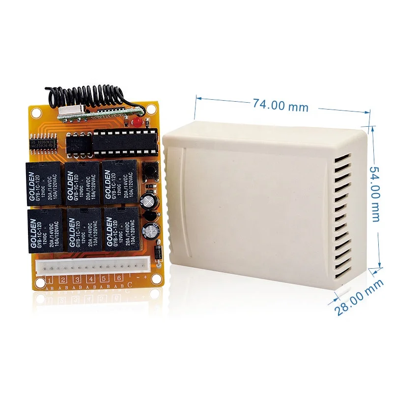 12V 4CH Channel Wireless Remote Control Radio Relay Switch Transceiver Receiver