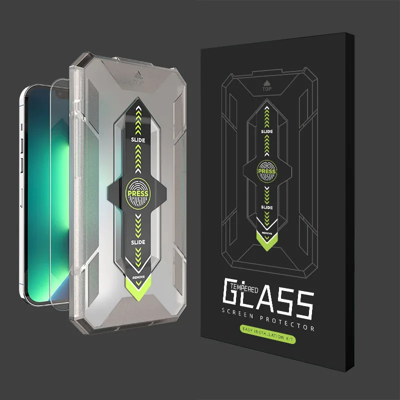 Защита экрана для iphone 13 12 pro max 9h с полным изогнутым покрытием, оптовая продажа, защита экрана из закаленного стекла с простой рамкой