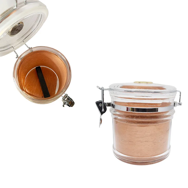 Acrylic Cigar Humidor Jar with Hygrometer Cigar Case  Cigar Clear Acrylic storage Jar humidor box PX-HM135G