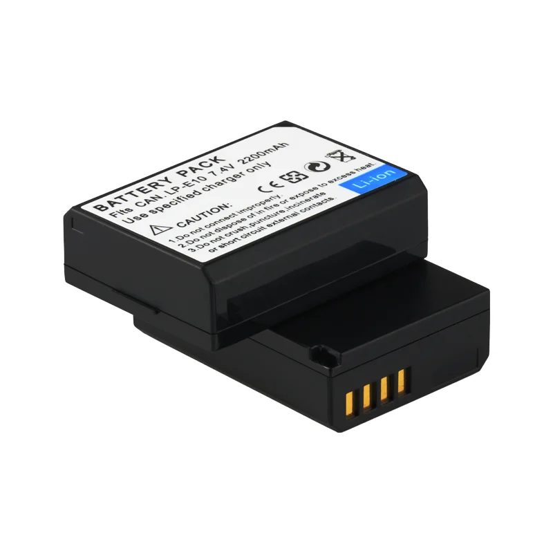 High Capacity 7.4v 2200mAh LP-E10 LPE10 for Canon Eos 1100d 1200d 1300d Rebel T3 T5 Kiss X50 X70 camera battery distributor