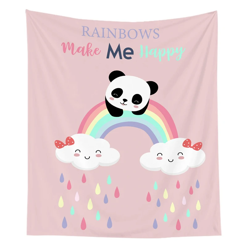 Simple New Ins Anime Tapestry for Bedroom Live Background Decoration Office Living Room Wall Hanging Tapestry